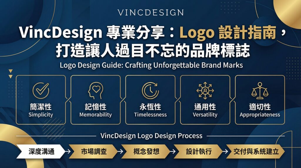 品牌動向 VincDesign 專業分享:Logo 設計指南,打造讓人過目不忘的品牌標誌