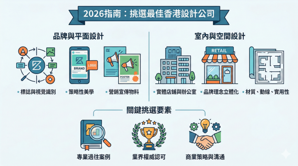 品牌動向 2026指南:如何挑選最適合您的香港設計公司?從品牌視覺到空間美學的全面解析